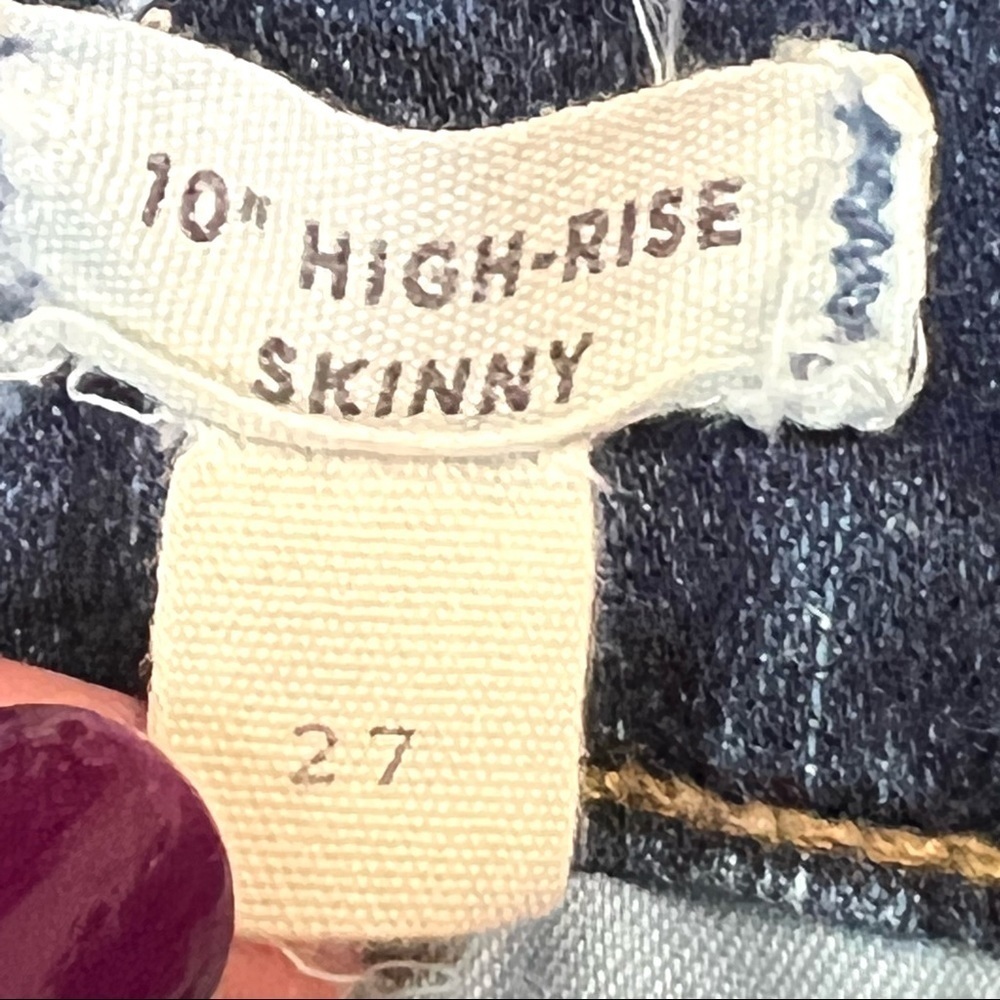 Madewell 10” High Rise Skinny Denim Jeans - Picture 14 of 15